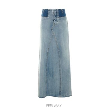 26 F/W 메종 마르지엘라 투톤 데님 맥시 스커트 S51MI0011 B0012257282