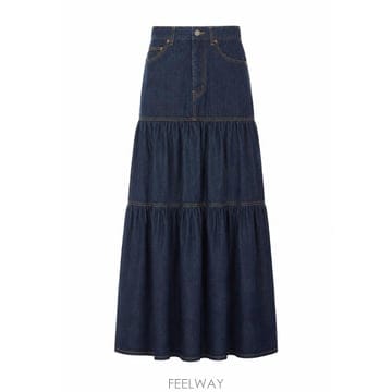 26 F/W 생로랑 컨트리 데님 스커트 874178/Y03GB4240 B0012257903