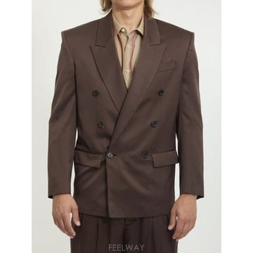 26 S/S 생로랑 더블브레스티드 실크 사틴 자켓 854418Y4K1 B0022048916