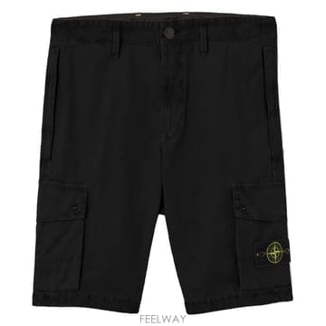 26SS 스톤아일랜드 코튼 캔버스 남성 카고 반바지 L1S15 L100019 S00WA V0129
