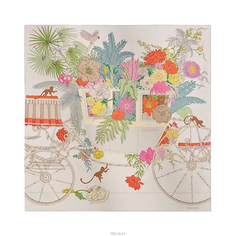 HERMES HERMES �����޽� La Nature en Voyage ���� ��ī�� 90 H004368S 05HERMES �����޽� La Nature en Voyage ���� ��ī�� 90 H00