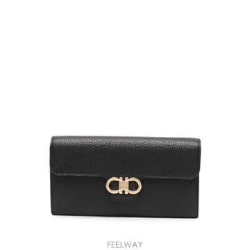 Ferragamo ��󰡸� Double Gancini leather clutch bag 12127969149192 TP7246��󰡸� Double Gancini leather clutch bag 12127969149
