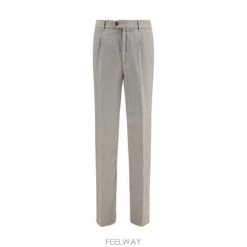 해외 이태리배송 SS26 브루넬로쿠치넬리 남성 의류 염색된 진 가바딘 팬츠 M243DE1450_C6018
