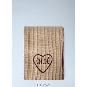 끌로에 Encoeur 하트 로고 머플러 블리쉬