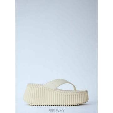 26 FW 끌로에 여성 Nama 웨지 샌들 chl0265040wht