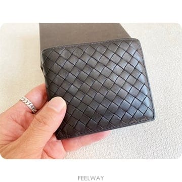 보테가 베네타 위빙 블랙 반지갑
