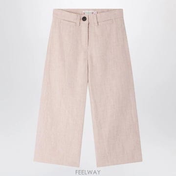 25 S/S 봉쁘앙 GERSANDE 트라우저 인 핑크 린넨 블렌드 ( B0051854432