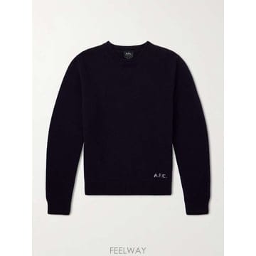26 F/W A.P.C 아페쎄 에드몬드 로고 울 스웨터 WOASW-H B0082031915