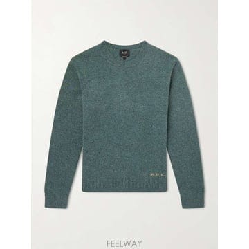 26 F/W A.P.C 아페쎄 에드몬드 로고 울 스웨터 WOASW-H B0082031917