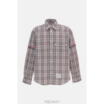 26 S/S 톰 브라운 오버사이즈 체크 셔츠 MWL430OF10989 B0031952139
