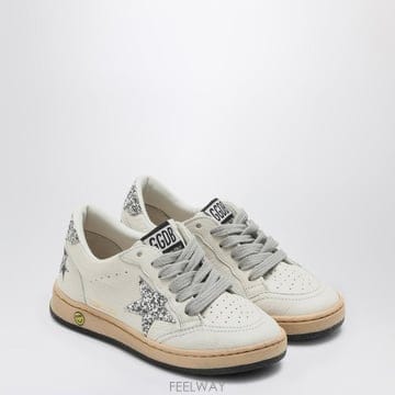 25 S/S 골든구스 볼 스타 WHITESILVER 트레이너 (KID B0051854441