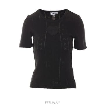 26 F/W 가니 컴팩트 POINTELLE 티셔츠 A1050260/0 B0012031672