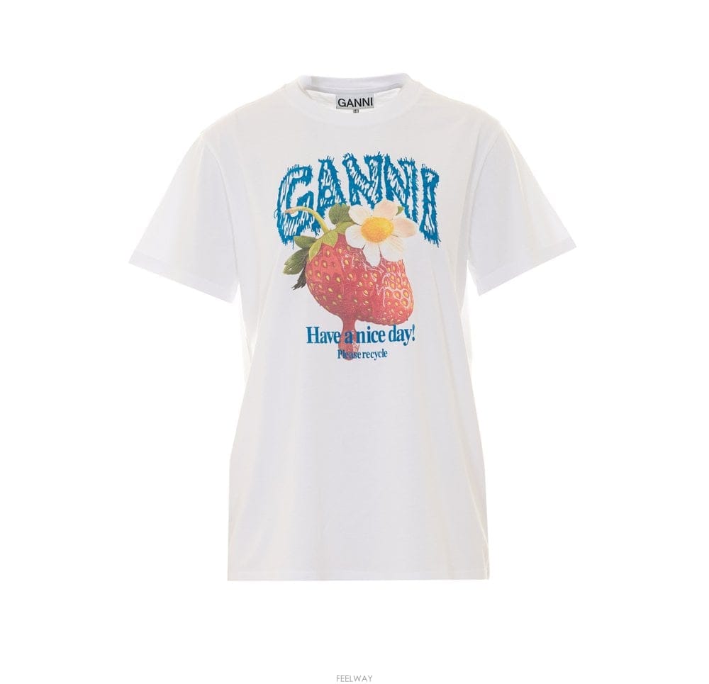 GANNI 26 F/W ���� �ΰ� Ƽ���� WITH STRAWBERRY ����Ʈ A B001204222426 F/W ���� �ΰ� Ƽ���� WITH STRAWBERRY ����Ʈ A B0012