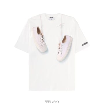 26 S/S 모스키노 티셔츠 WITH 프린트 07250541_1001 B0041909548