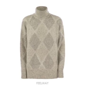 26SS 브루넬로 쿠치넬리 터틀넥 점퍼 MCM518803CXL37 TP572658250