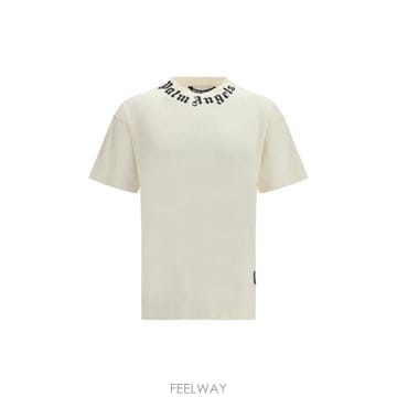 26FW 팜앤젤스 반팔 티셔츠 PAMAA001JR001 0310 CREAM