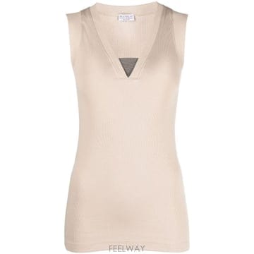 브루넬로 쿠치넬리 코튼 탱크 탑 M0TC8EL672C8539 B0711862697