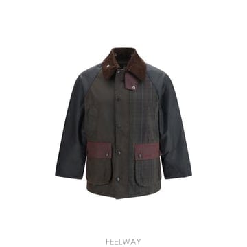 26FW 바버 패치워크 오버사이즈 비데일 왁스 재킷 MWX2500 OL71 MULTICOLOUR