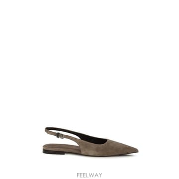 26SS 브루넬로 쿠치넬리 플랫 슈즈 MZSFC3178 C8849 BROWN