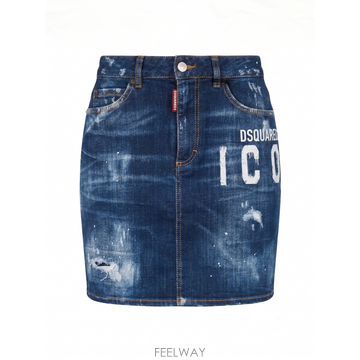 [당일발송] Dsquared2 여성 데님 스커트(블루) / S80MA0011 S30342 470