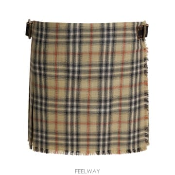 26SS Burberry 미니 Kilt 스커트 8118152 TP570465230