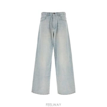 발렌시아가 데님 팬츠 라이트 블루