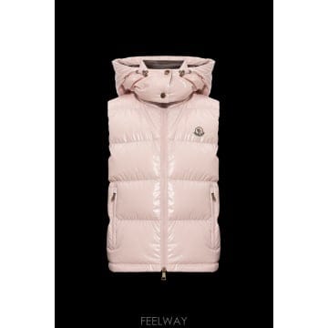 26FW Moncler Niverolle 베스트 Pastel 핑크 L20931A00005597EU519 TP
