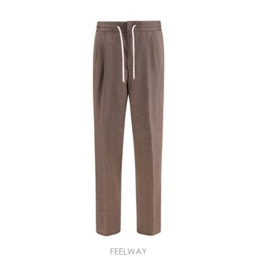26SS 브루넬로 쿠치넬리 스트레이트 팬츠 MZ408E1710 C009 BROWN