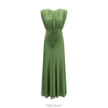 26FW 셀프 포트레이트 원피스 AW26009XG GREEN