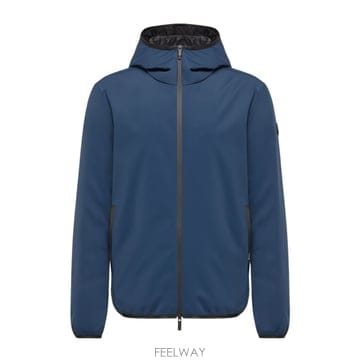 26FW Moncler Technical 블루 fabric  Straight 컷  Integrated 후드 