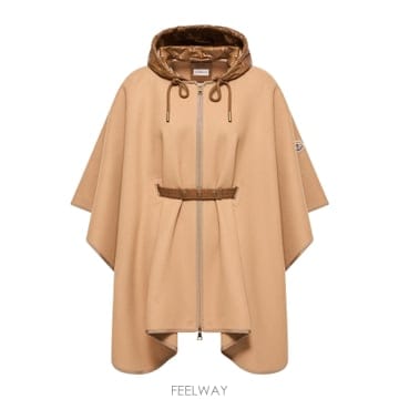 26FW Moncler Padded 울 blend cape L20933G00019599DP249 TP5770