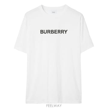 26SS Burberry 화이트 코튼 t 셔츠 8084234A1464 TP575475862