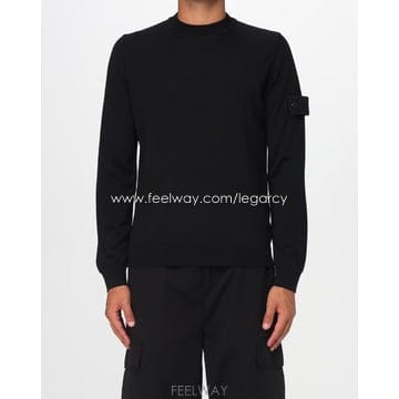 스톤아일랜드 stone island 네이비 라운드 니트 L XL