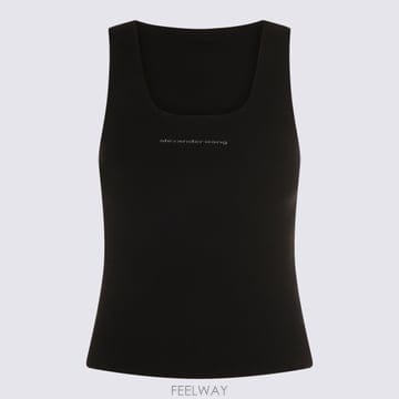 26FW 알렉산더왕 블랙 stretch nylon 탱크 탑 1KC3261023001 TP575653107