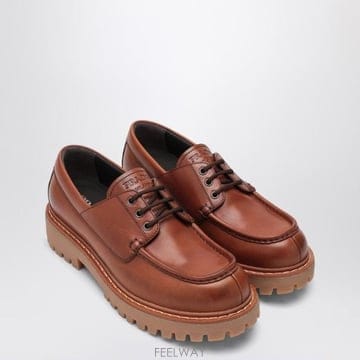 PRADA 25FW ����� Laced moccasins in cognac ���� 2EE416G000070F0046 TP525FW ����� Laced moccasins in cognac ���� 2EE416G0000