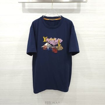 [럭스유] 5L / 루이비통 엠브로이더드 반팔 티셔츠 1AIML0