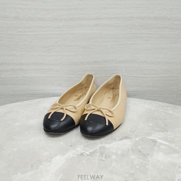 에르메스 클래식 발레리나 플랫 화이트&블랙