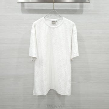 [럭스유] XXXL / 디올 화이트 오블리크 반팔 티셔츠 693J633A3145