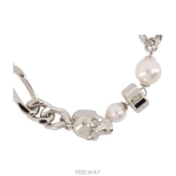 26FW 알렉산더 맥퀸 브레이슬릿 836792J16PA1906 silver