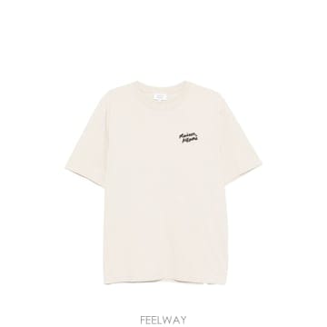26SS Maison Kitsune 핸드라이팅 컴포트 TEE 셔츠 MM00126KJ70250304 TP577