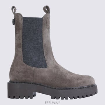 26FW 브루넬로 쿠치넬리 Suede pull on 앵클 부츠 MZSFG3409C8769 TP57696208