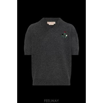 26FW Marni 울 스웨터 with 쇼트 sleeves CVMD0170S0UFZ415FLN60 TP576