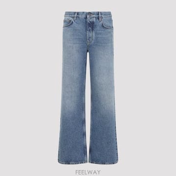 26SS Off 화이트 Off 화이트 하프 Arrow 슬림 Relaxed Jeans 44XYA18JS26D0