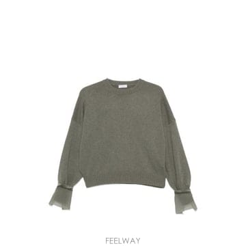 26FW 브루넬로 쿠치넬리 니트웨어 M12747000 C9986 GREY