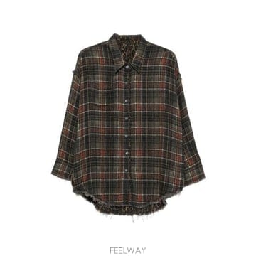 26FW 알13 긴팔 셔츠 R13WR463 R927A BROWN BROWN BROWN