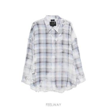 알써틴 체크 셔츠