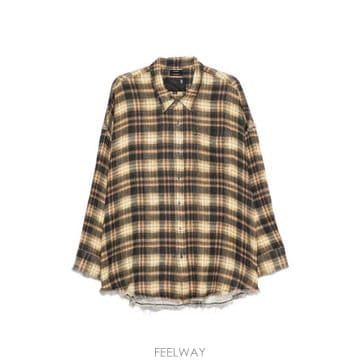 26FW 알13 셔츠 R13WR075 R918B BROWN NEUTRALS BLACK