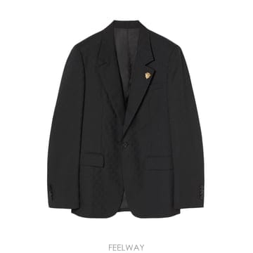 구찌 싱글 BREASTED 자켓 WITH GG WEAVE 864110ZAUP11000 TP571624238