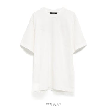 26SS 자크뮈스 T 셔츠 with embroidered 로고 on the back TSM00628AJ002