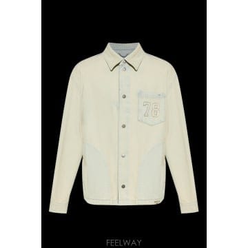 26SS 골든구스 Light 블루 자켓 with 클래식 collar 앤 vintage effect in 데님
